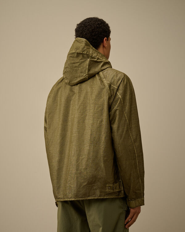 C.p. Company Rafia Zip Hooded Jacket THYME - GREEN
