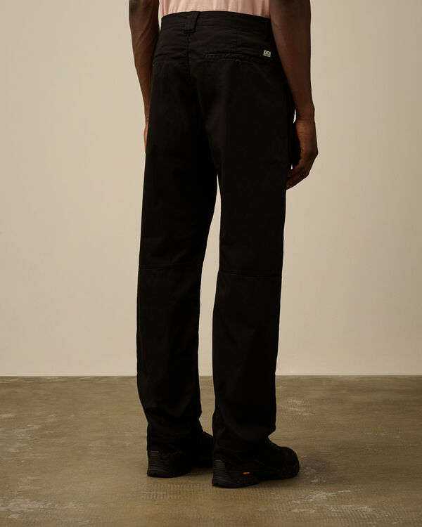 C.p. Company Stretch Sateen Regular Pants BLACK