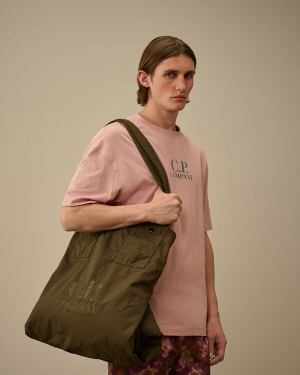 C.p. Company Twill Left Hand Logo Bag IVY GREEN
