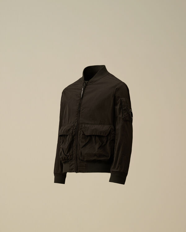 c.p. company U16 Chrome-R Lens Bomber Jacket BLACK