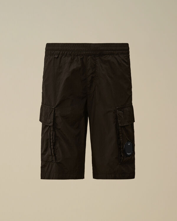 C.p. Company U16 Chrome-R Lens Cargo Shorts BLACK