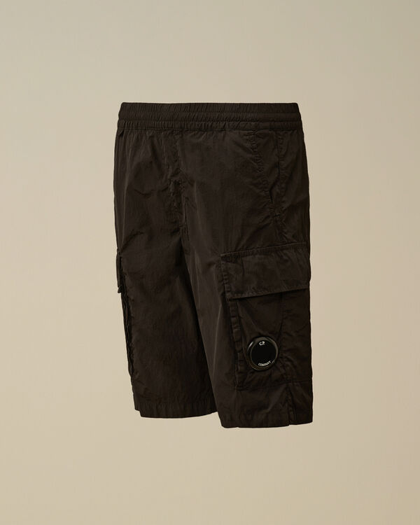 c.p. company U16 Chrome-R Lens Cargo Shorts BLACK