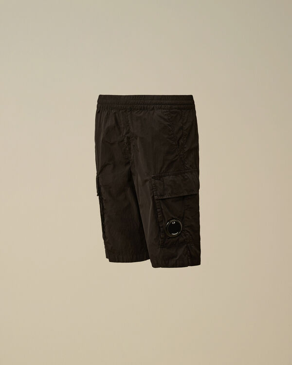 c.p. company U16 Chrome-R Lens Cargo Shorts BLACK