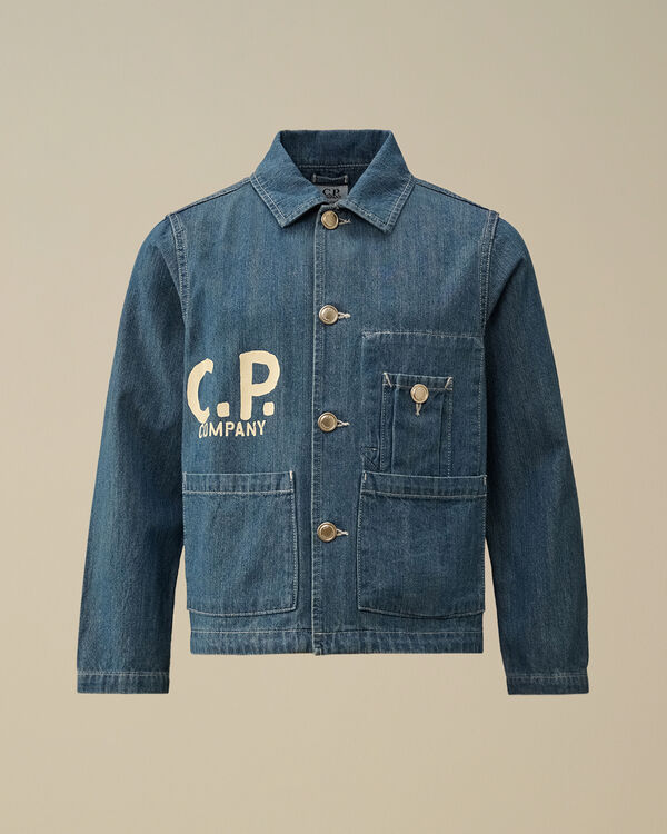 C.p. Company U16 Denim Jacket DENIM - BLUE