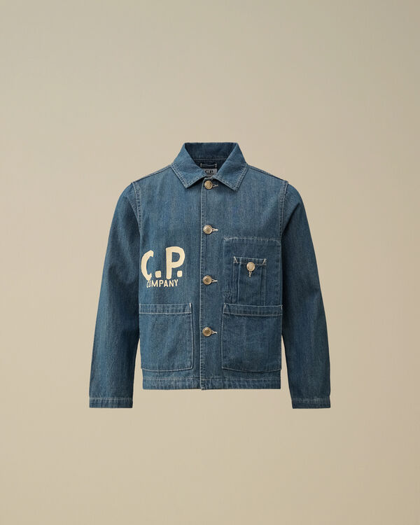 C.p. Company U16 Denim Jacket DENIM - BLUE