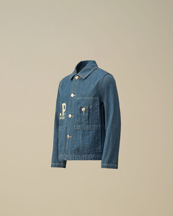 c.p. company U16 Denim Jacket DENIM - BLUE
