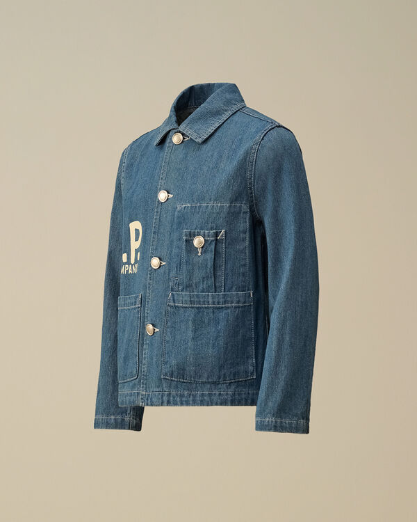 c.p. company U16 Denim Jacket DENIM - BLUE
