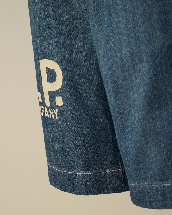 C.p. Company U16 Denim Shorts DENIM - BLUE