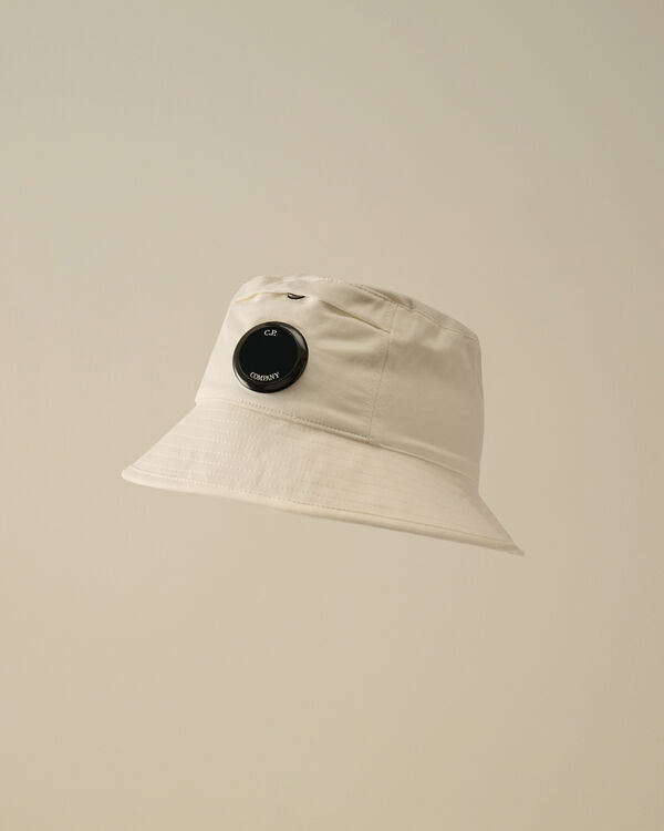 c.p. company U16 Gabardine Bucket Hat GAUZE WHITE