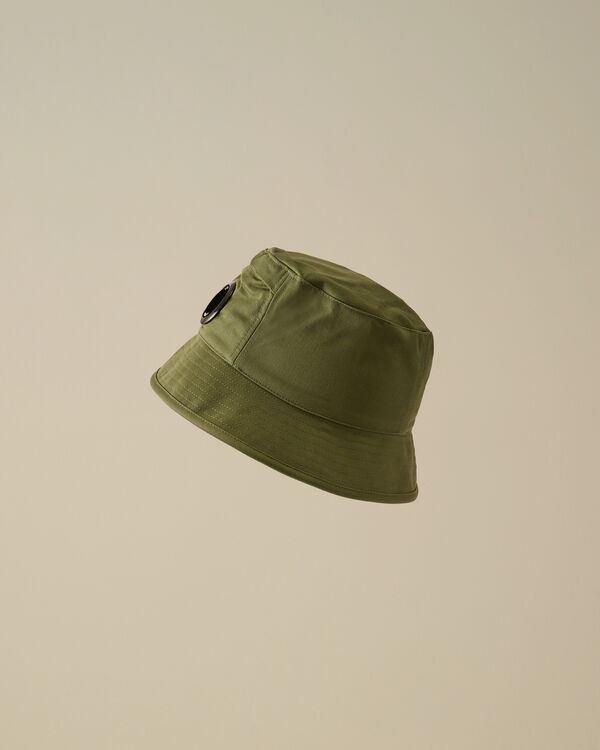 C.p. Company U16 Gabardine Bucket Hat THYME - GREEN