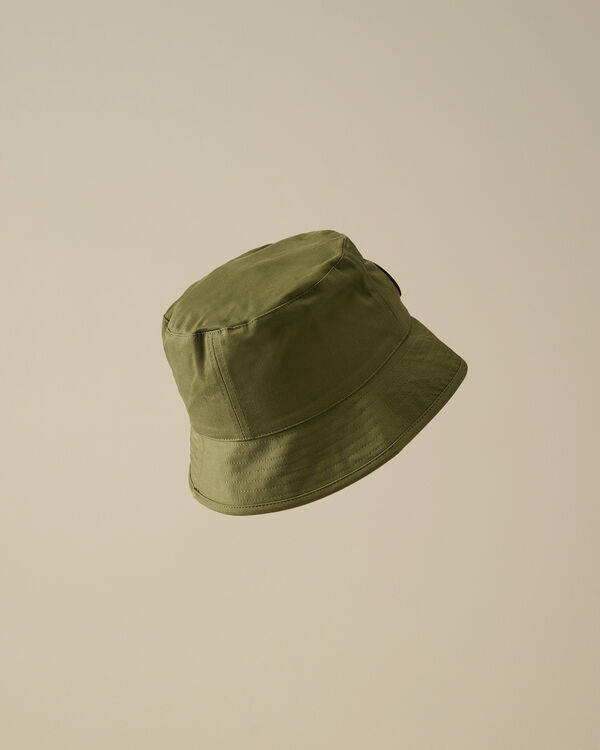 C.p. Company U16 Gabardine Bucket Hat THYME - GREEN
