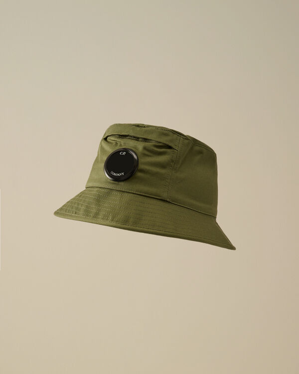 c.p. company U16 Gabardine Bucket Hat THYME - GREEN