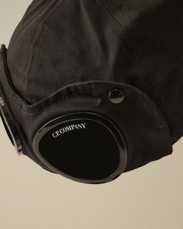 C.p. Company U16 Gabardine Goggle Cap BLACK