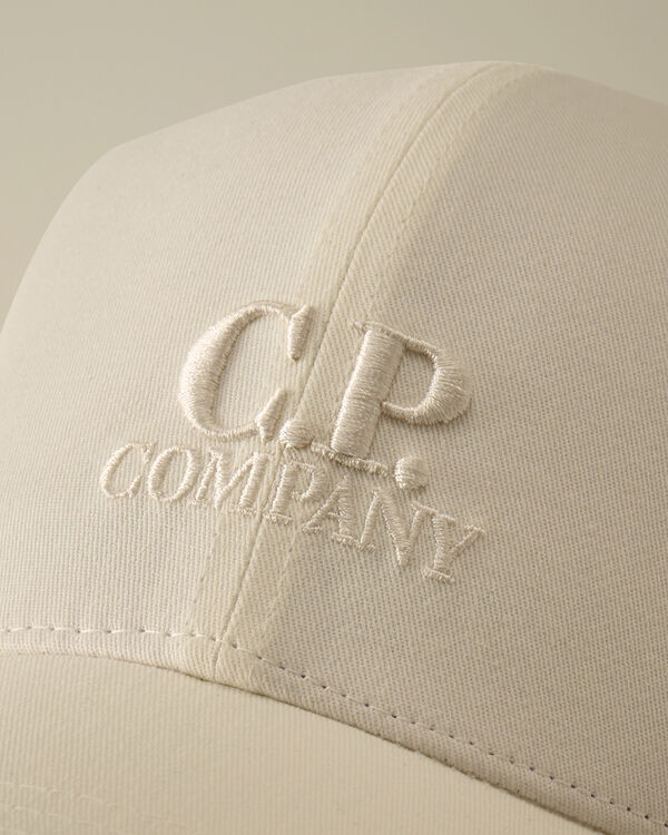 C.p. Company U16 Gabardine Goggle Cap GAUZE WHITE