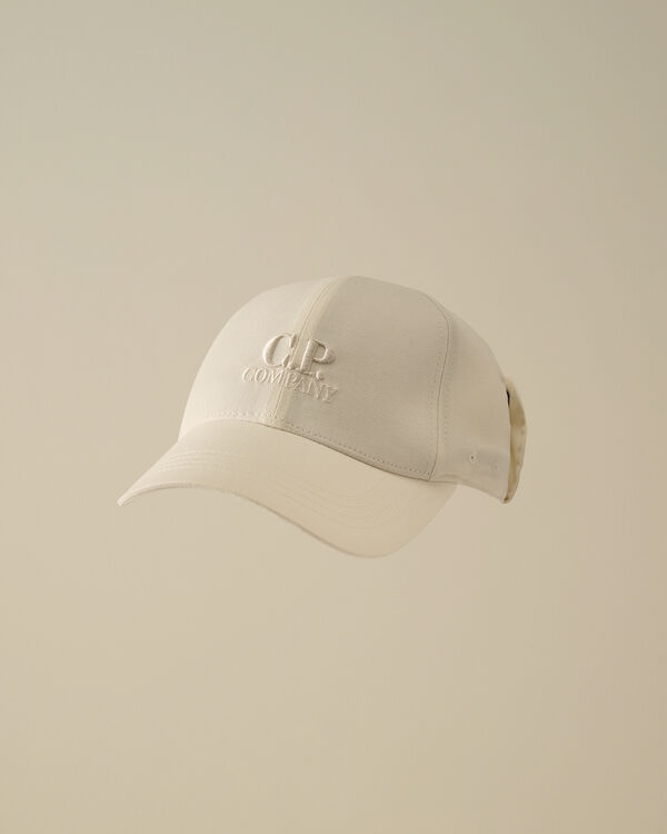 c.p. company U16 Gabardine Goggle Cap GAUZE WHITE
