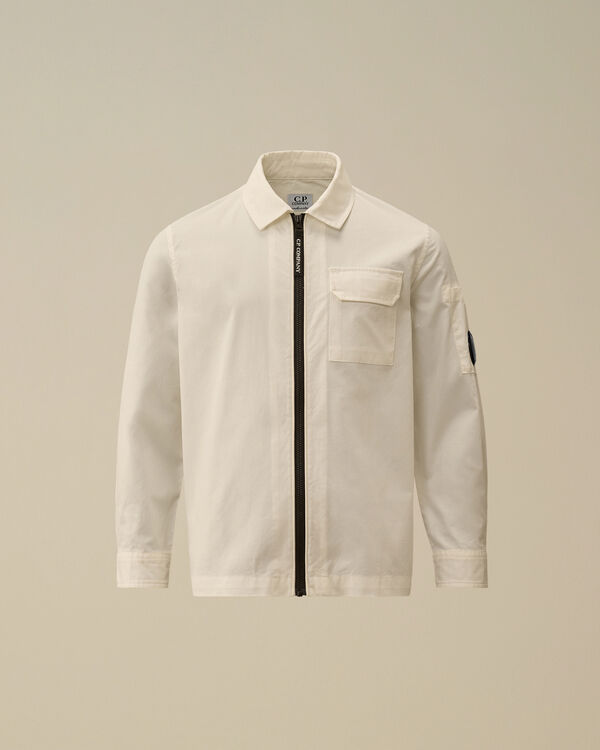C.p. Company U16 Gabardine Lens Shirt GAUZE WHITE