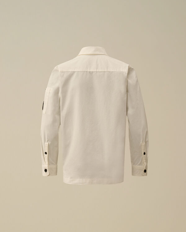 C.p. Company U16 Gabardine Lens Shirt GAUZE WHITE
