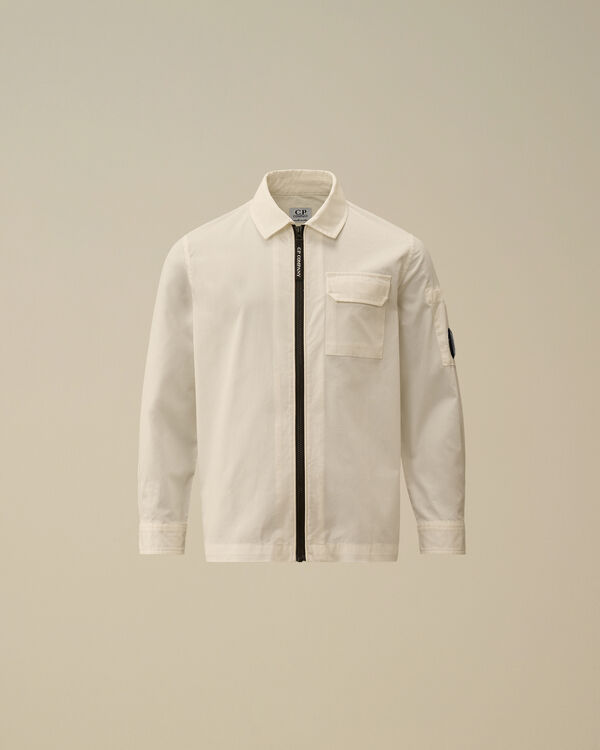 C.p. Company U16 Gabardine Lens Shirt GAUZE WHITE