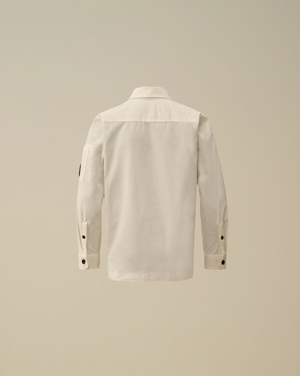 C.p. Company U16 Gabardine Lens Shirt GAUZE WHITE
