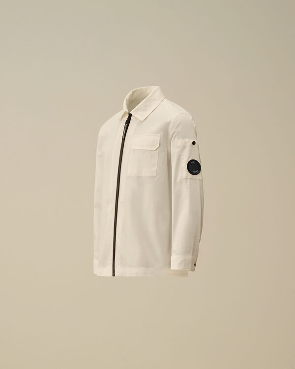 c.p. company U16 Gabardine Lens Shirt GAUZE WHITE