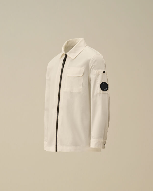 c.p. company U16 Gabardine Lens Shirt GAUZE WHITE