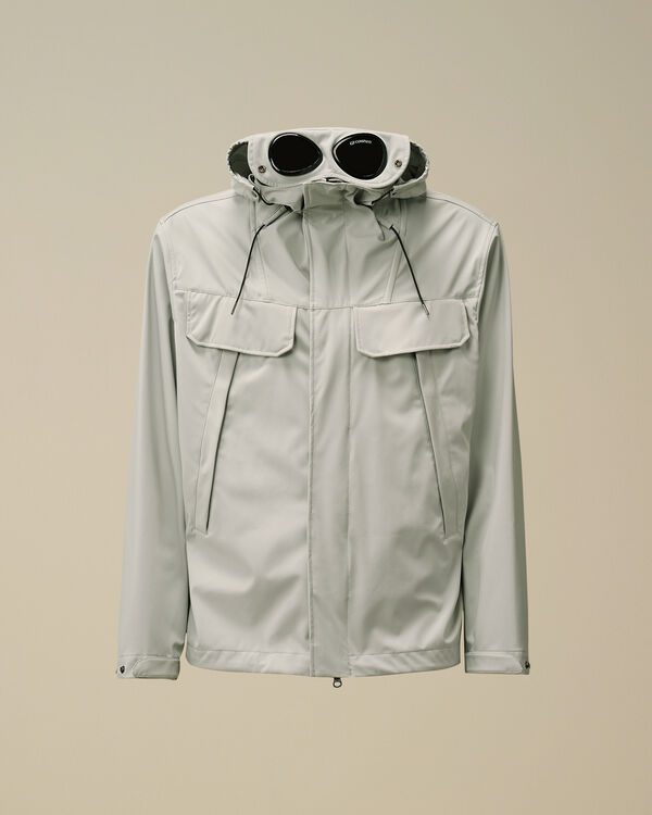 c.p. company C.P. Shell-R Double Pocket Goggle Jacket BLUE FOX - GREY