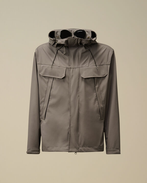 c.p. company C.P. Shell-R Double Pocket Goggle Jacket SMOKED PEARL - GREY