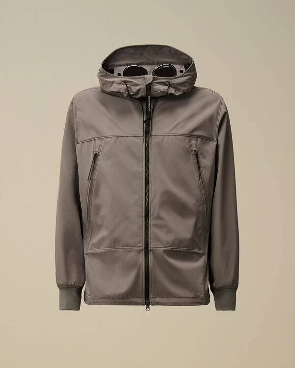 c.p. company C.P. Shell-R Goggle Jacket SMOKED PEARL - GREY