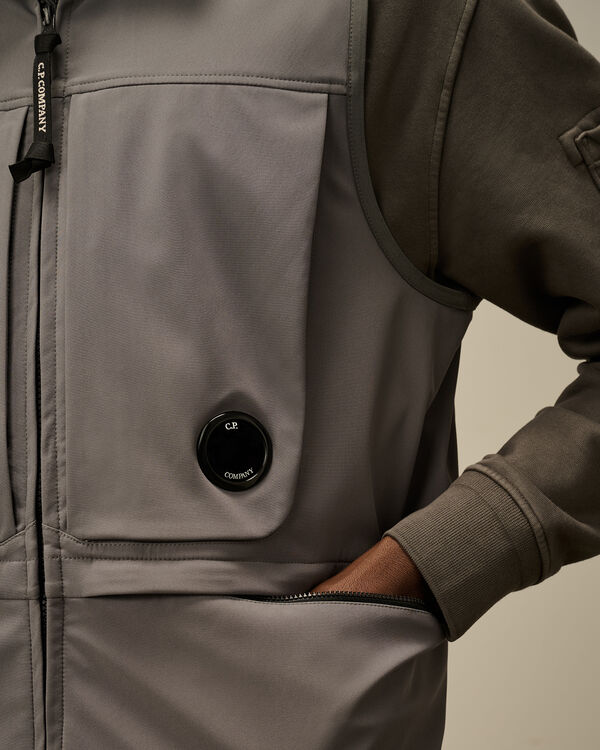 C.p. Company C.P. Shell-R Hooded Vest SMOKED PEARL - GREY