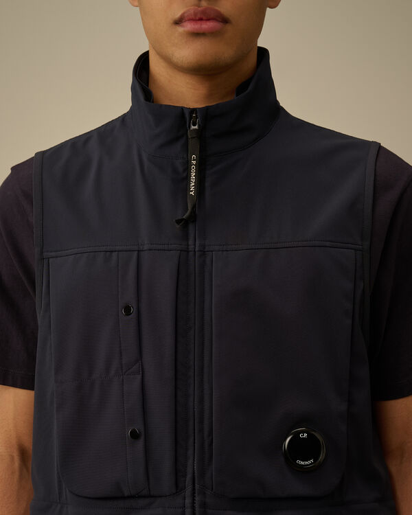 C.p. Company C.P. Shell-R Hooded Vest TOTAL ECLIPSE - BLUE