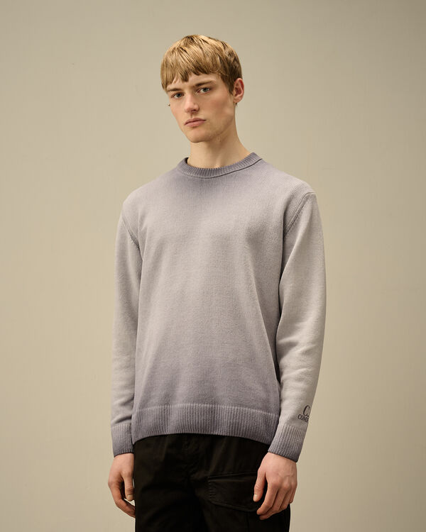 C.p. Company Chenille Cotton Crewneck Knit LAVANDER VIOLET