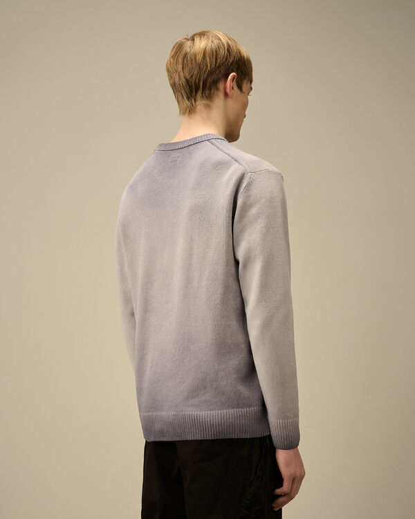 C.p. Company Chenille Cotton Crewneck Knit LAVANDER VIOLET