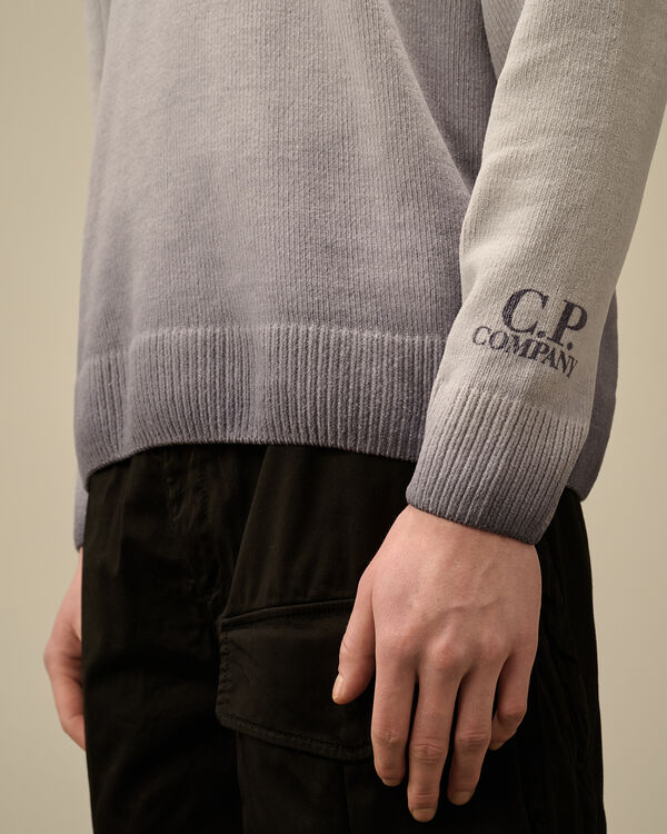 C.p. Company Chenille Cotton Crewneck Knit LAVANDER VIOLET