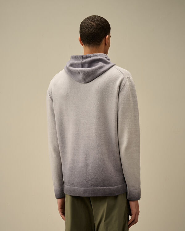 C.p. Company Chenille Cotton Hooded Knit LAVANDER VIOLET