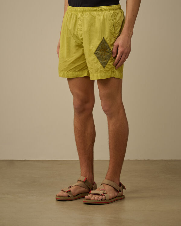 C.p. Company Chrome-E British Sailor Swim Shorts CRESS GREEN - YELLOW