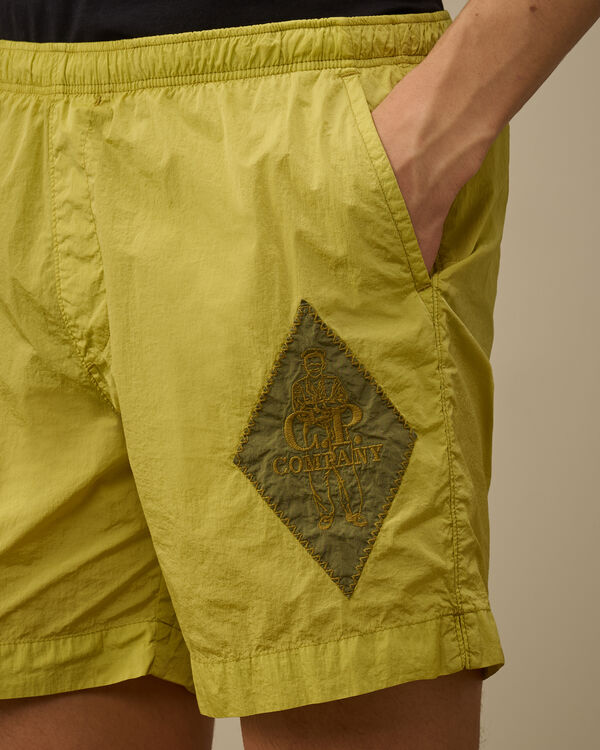 C.p. Company Chrome-E British Sailor Swim Shorts CRESS GREEN - YELLOW