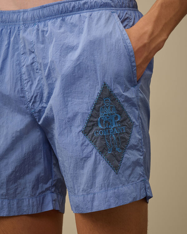 C.p. Company Chrome-E British Sailor Swim Shorts PACIFIC COAST - LIGHT-BLUE