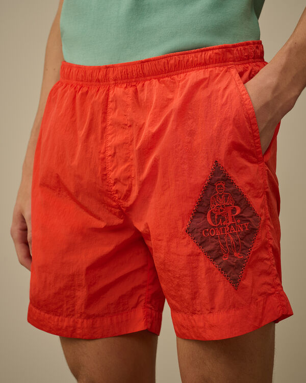 C.p. Company Chrome-E British Sailor Swim Shorts POINCIANA - ORANGE