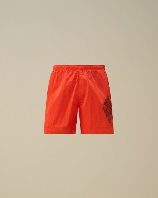 c.p. company Chrome-E British Sailor Swim Shorts POINCIANA - ORANGE c.p. company Chrome-E British Sailor Swim Shorts POINCIANA - ORANGE