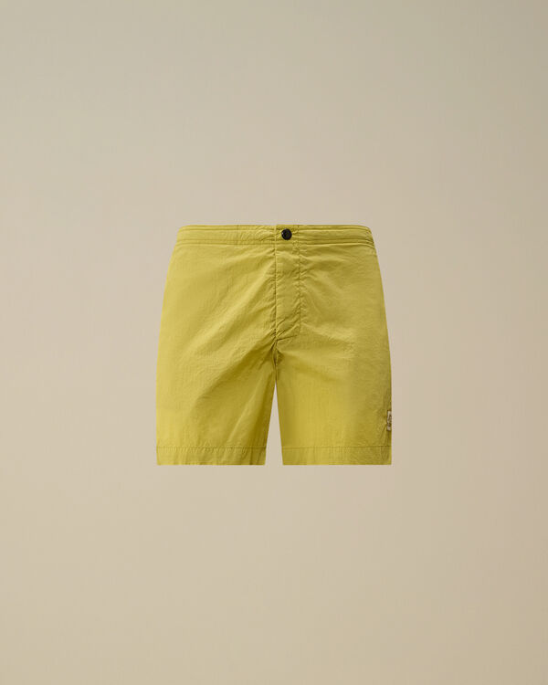 c.p. company Chrome-E Buttoned Swim Shorts CRESS GREEN - YELLOW