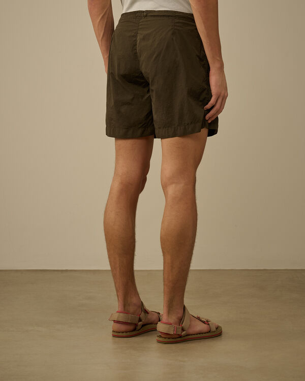 C.p. Company Chrome-E Buttoned Swim Shorts IVY GREEN
