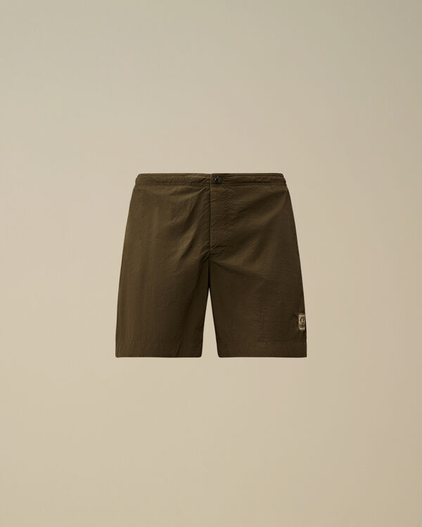 c.p. company Chrome-E Buttoned Swim Shorts IVY GREEN
