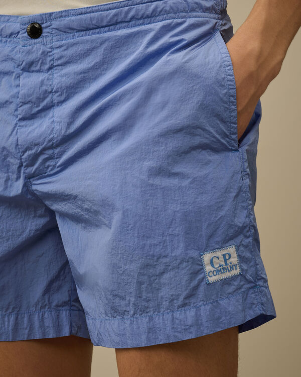 C.p. Company Chrome-E Buttoned Swim Shorts PACIFIC COAST - LIGHT-BLUE