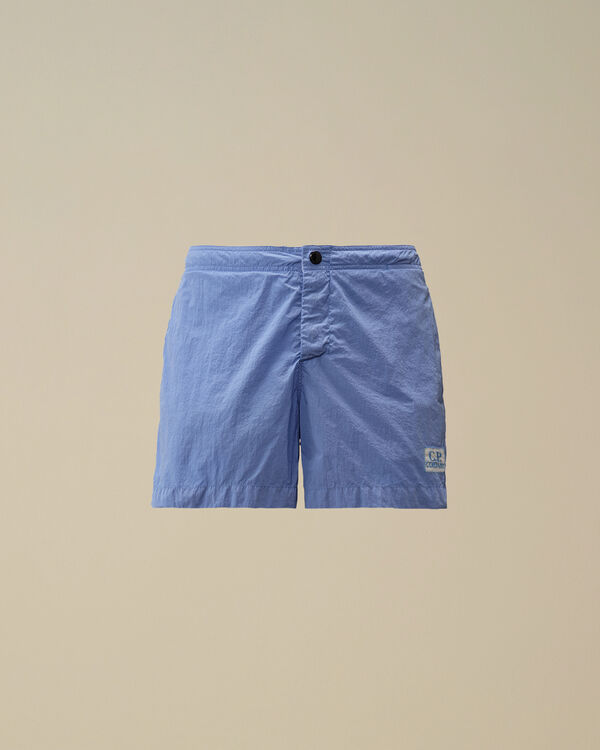 c.p. company Chrome-E Buttoned Swim Shorts PACIFIC COAST - LIGHT-BLUE