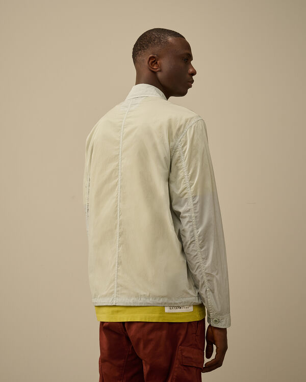 C.p. Company Chrome-R Chest Zip Pockets Overshirt BLUE FOX - GREY