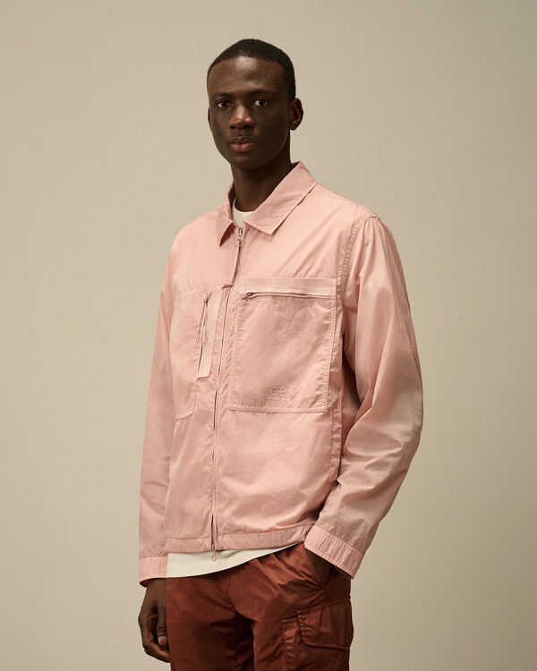 C.p. Company Chrome-R Chest Zip Pockets Overshirt MISTY ROSE - PINK