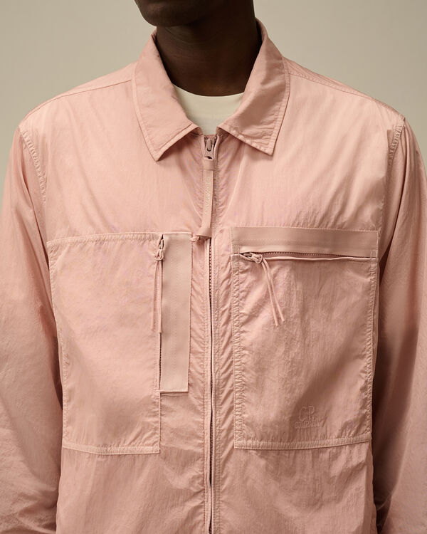 C.p. Company Chrome-R Chest Zip Pockets Overshirt MISTY ROSE - PINK