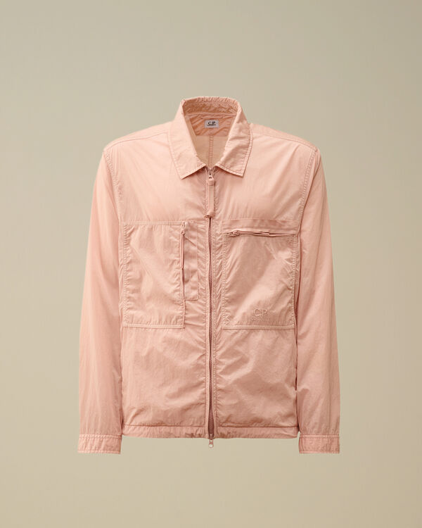 c.p. company Chrome-R Chest Zip Pockets Overshirt MISTY ROSE - PINK
