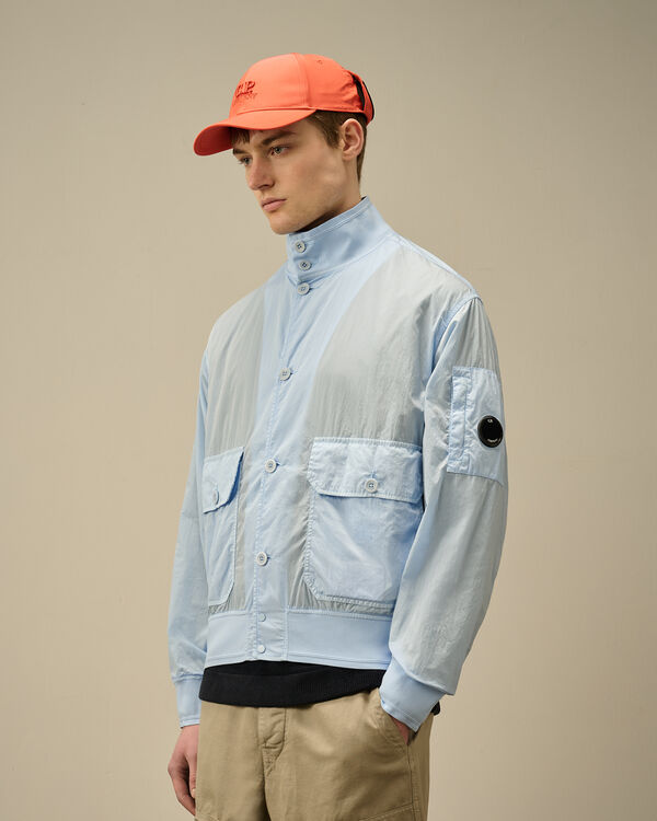 C.p. Company Chrome-R Full Button Jacket CERULEAN - LIGHT-BLUE