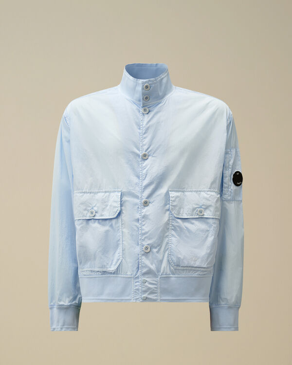 c.p. company Chrome-R Full Button Jacket CERULEAN - LIGHT-BLUE